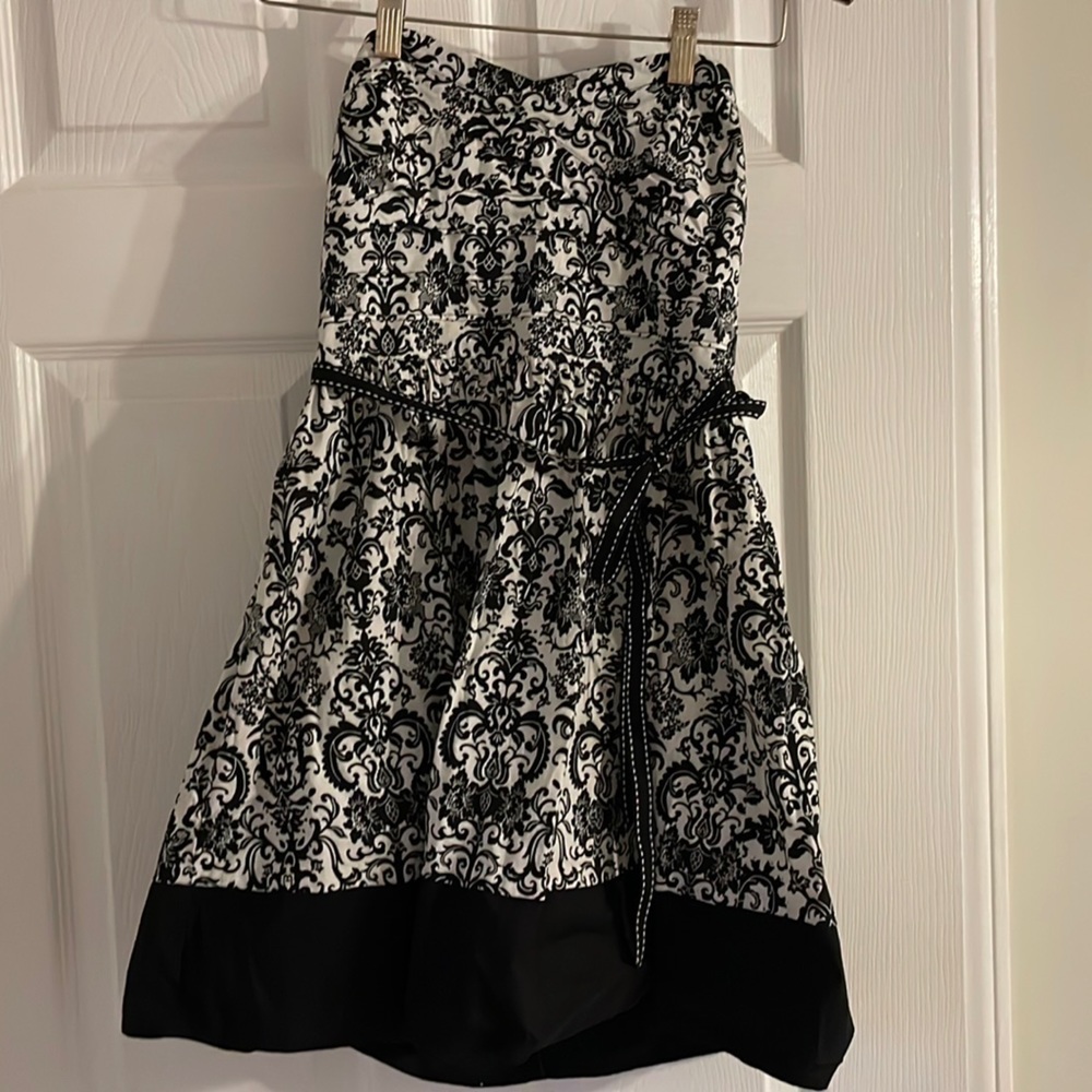 Strapless Damask Dress